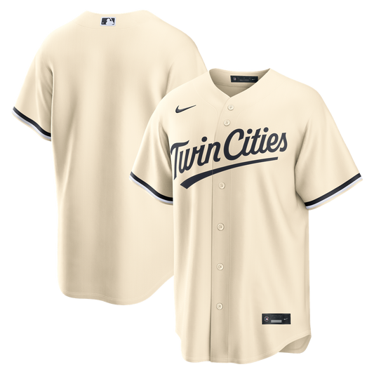 Minnesota Twins Cream Alternate Replica Baseball Jersey
