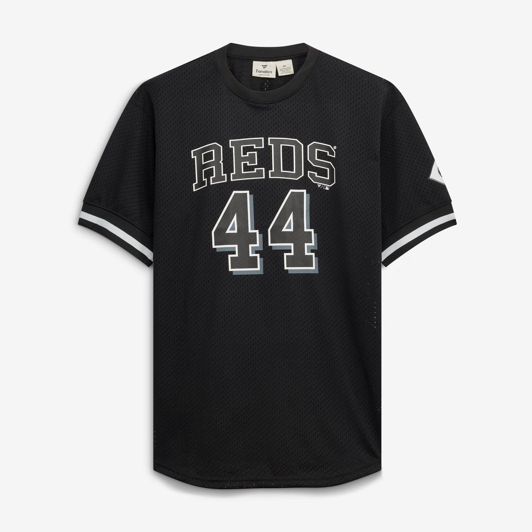 Cincinnati Reds Elly De La Cruz Black/White Big & Tall Heavyweight Mesh Baseball Jersey | MLB Baseball Jersey