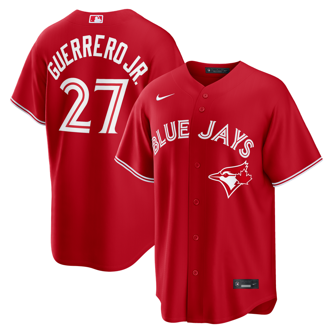 Toronto Blue Jays Vladimir Guerrero Jr. Red Canada Day Replica Baseball Jersey