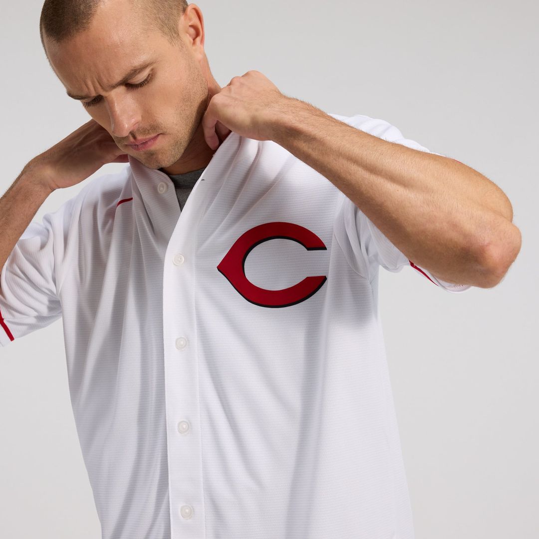 Cincinnati Reds Elly De La Cruz White Alternate 2 Replica Baseball Jersey | MLB Baseball Jersey
