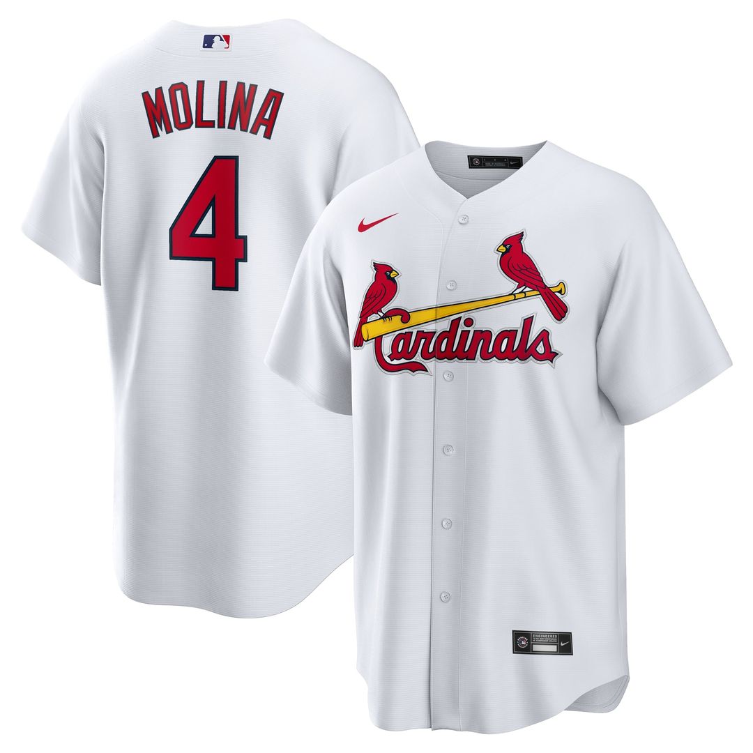 St. Louis Cardinals Yadier Molina White Home Replica Retired Baseball Jersey