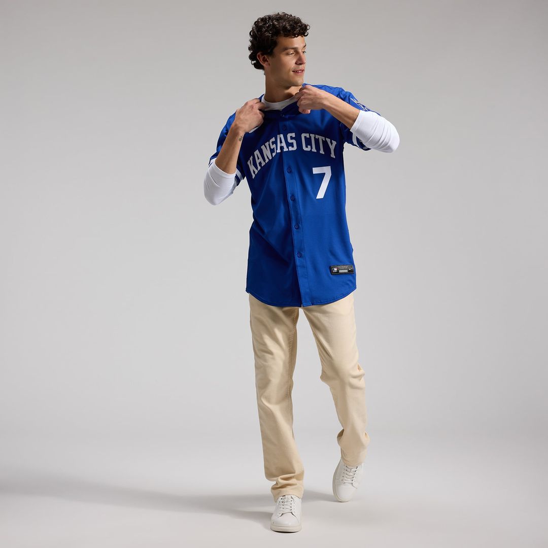 Kansas City Royals Bobby Witt Jr. Royal Alternate 2 Elite Baseball Jersey | MLB Baseball Jersey
