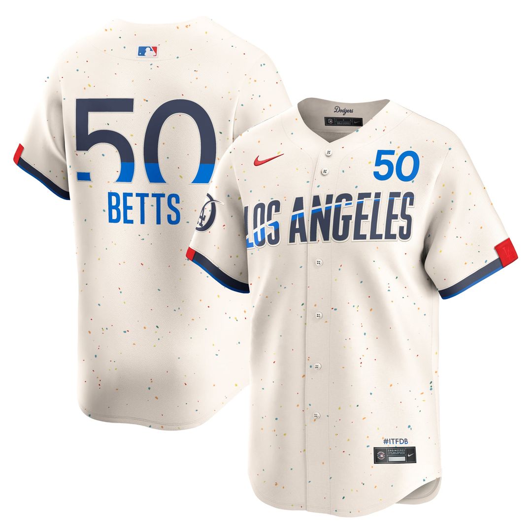 Los Angeles Dodgers Mookie Betts Cream City Connect Limited Baseball Jersey