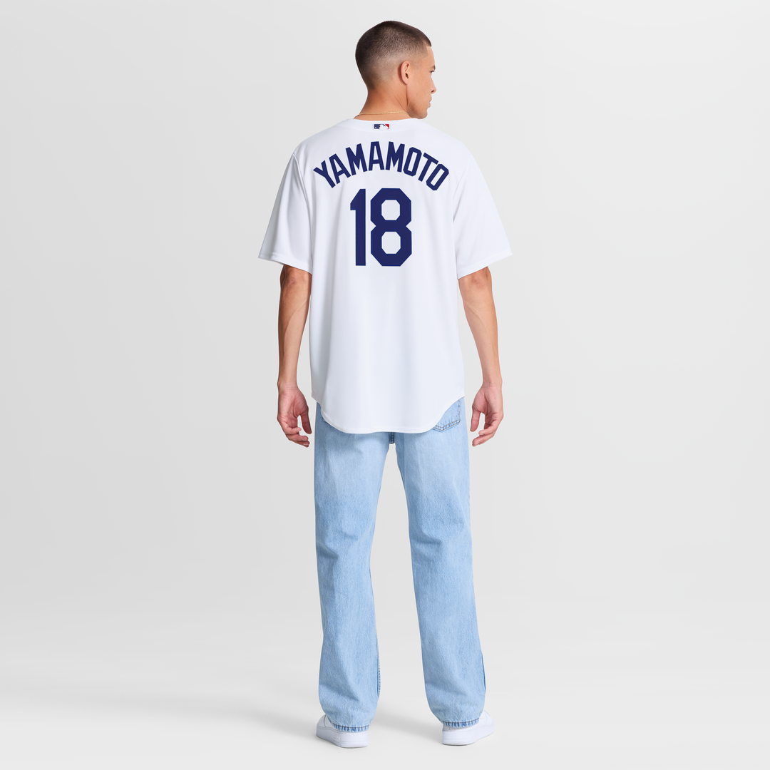 Los Angeles Dodgers Yoshinobu Yamamoto White Home Replica Baseball Jersey | MLB Baseball Jersey
