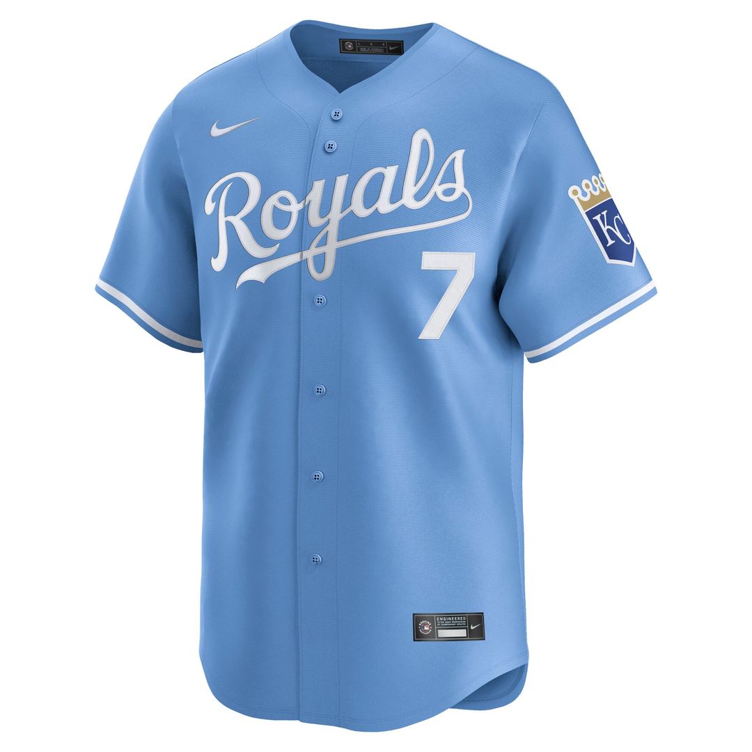 Kansas City Royals Bobby Witt Jr. White Home Limited Baseball Jersey | MLB Baseball Jersey