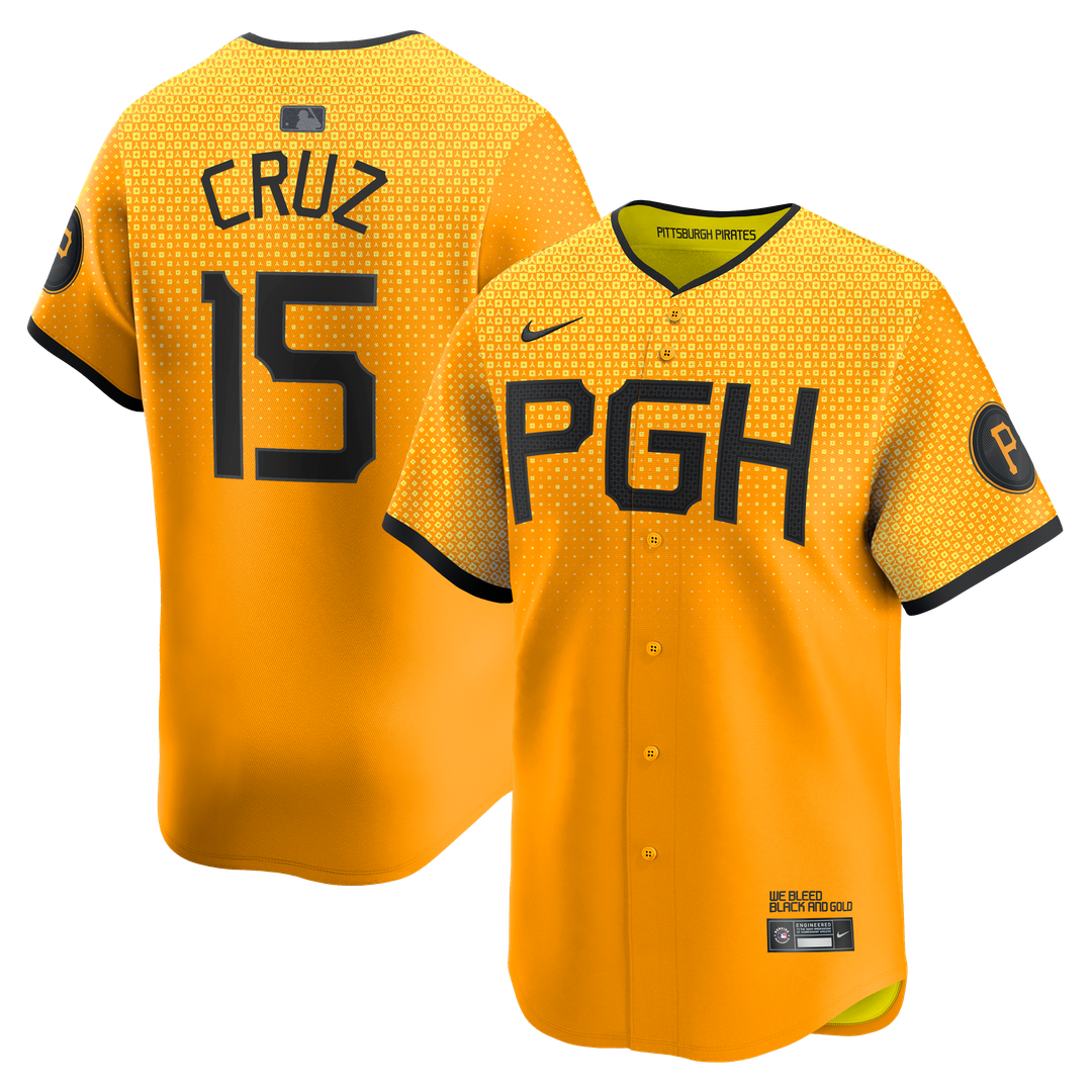 Pittsburgh Pirates Oneil Cruz Gold City Connect Limited Baseball Jersey