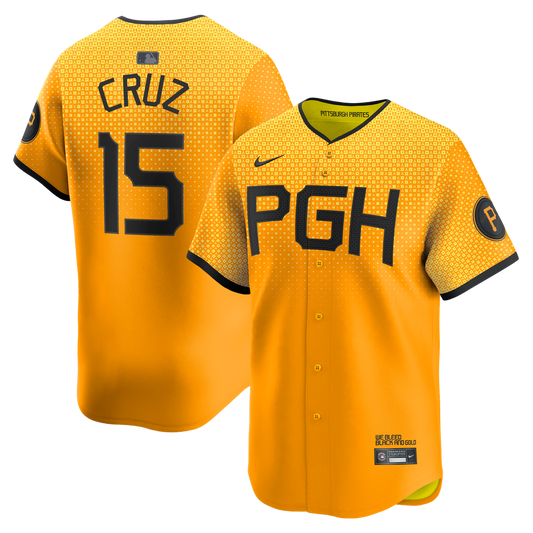 Pittsburgh Pirates Oneil Cruz Gold City Connect Limited Baseball Jersey