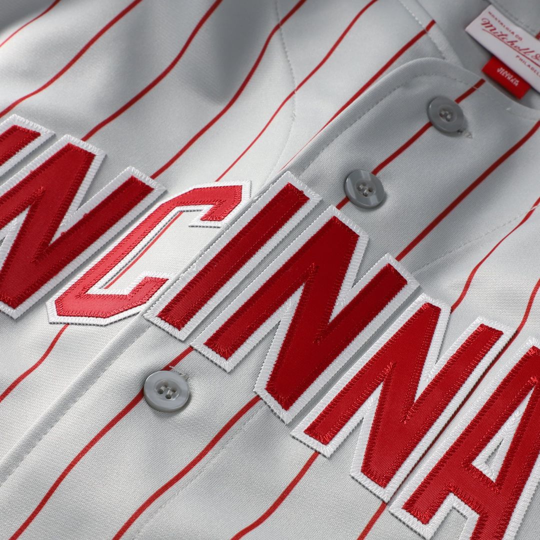 Cincinnati Reds Deion Sanders Gray 1997 Authentic Baseball Jersey | MLB Baseball Jersey