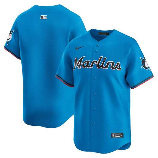 Miami Marlins Blue Limited Baseball Jersey