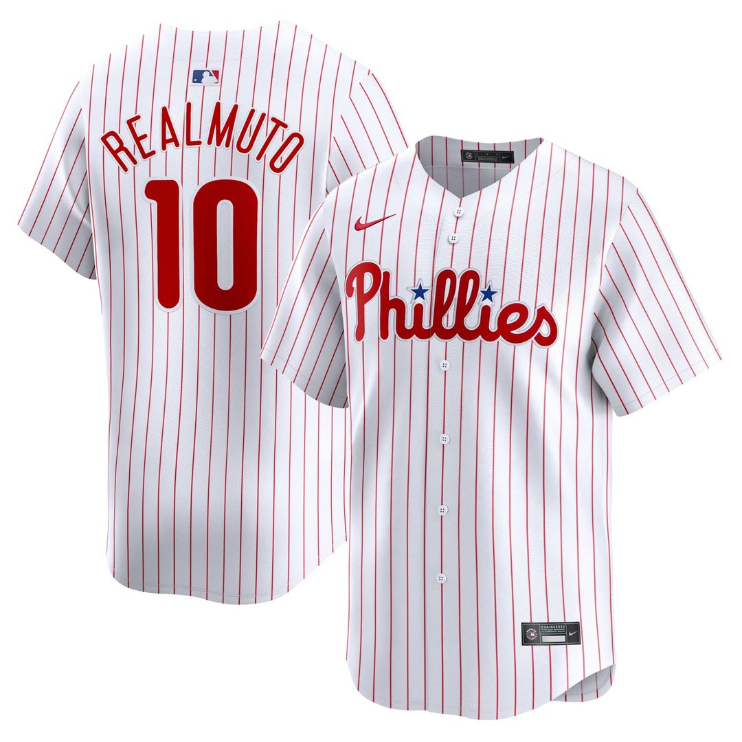 Philadelphia Phillies J.T. Realmuto White Home Limited Baseball Jersey