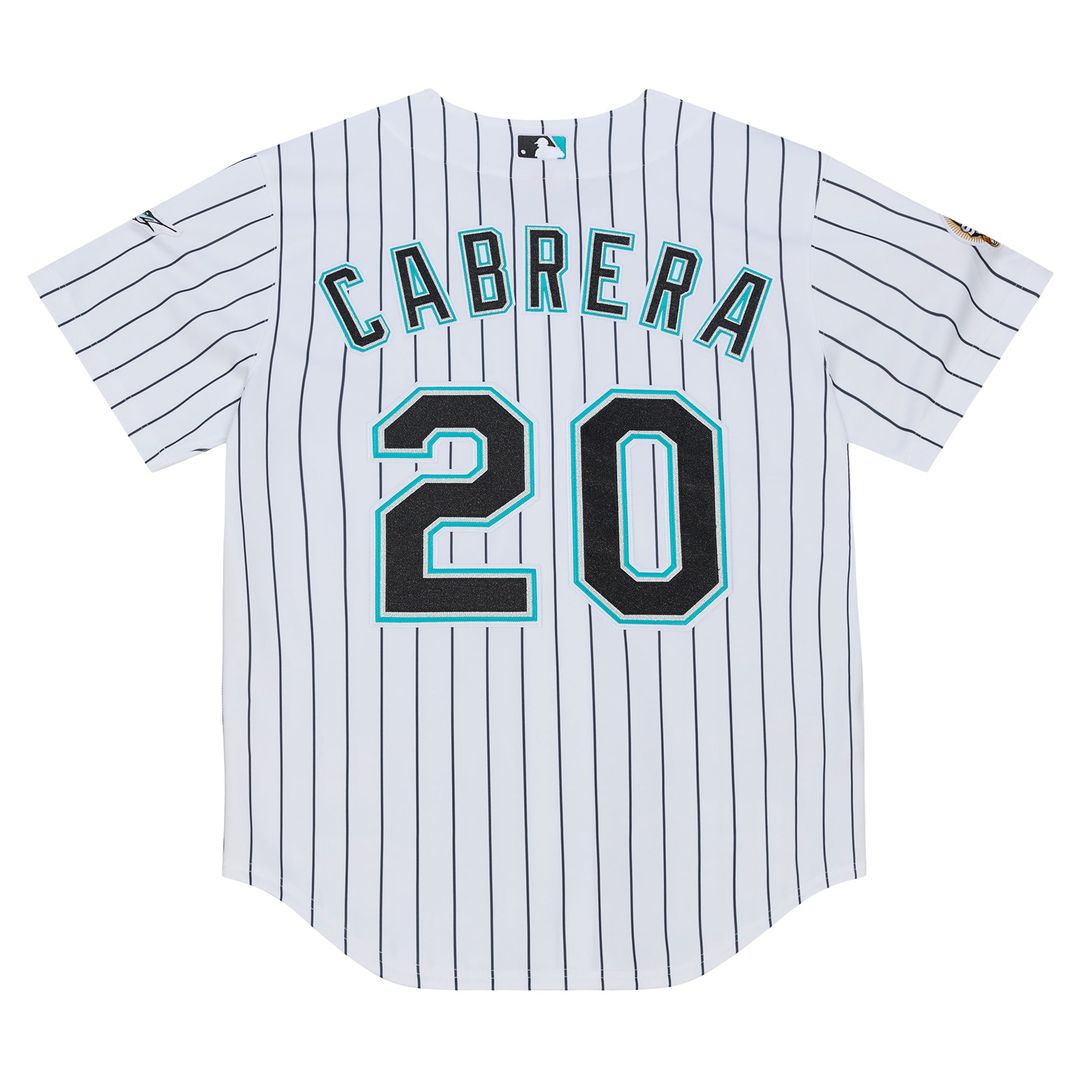 Florida Marlins Miguel Cabrera White 2003 Cooperstown Collection Authentic Baseball Jersey | MLB Baseball Jersey