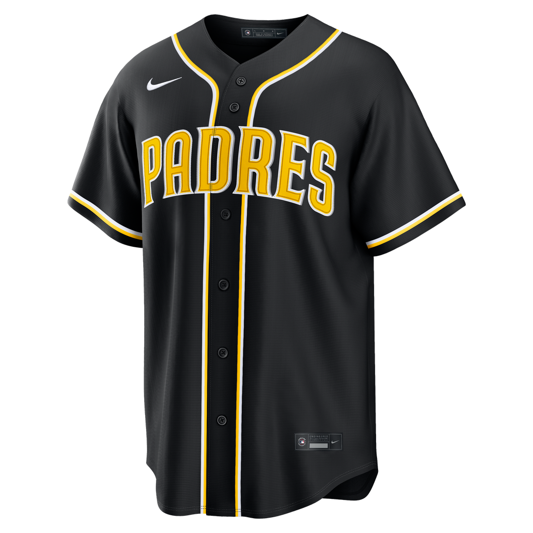 San Diego Padres Fernando Tatis Jr. Fashion Replica Black Out Baseball Jersey | MLB Baseball Jersey