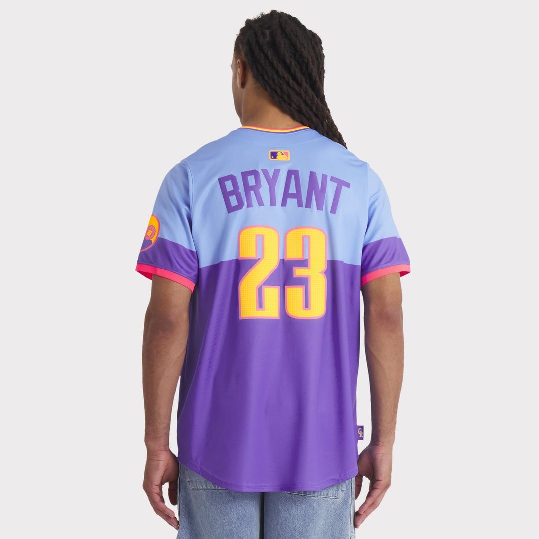 Colorado Rockies Kris Bryant Purple/Light Blue 2025 City Connect Limited Baseball Jersey | MLB Baseball Jersey