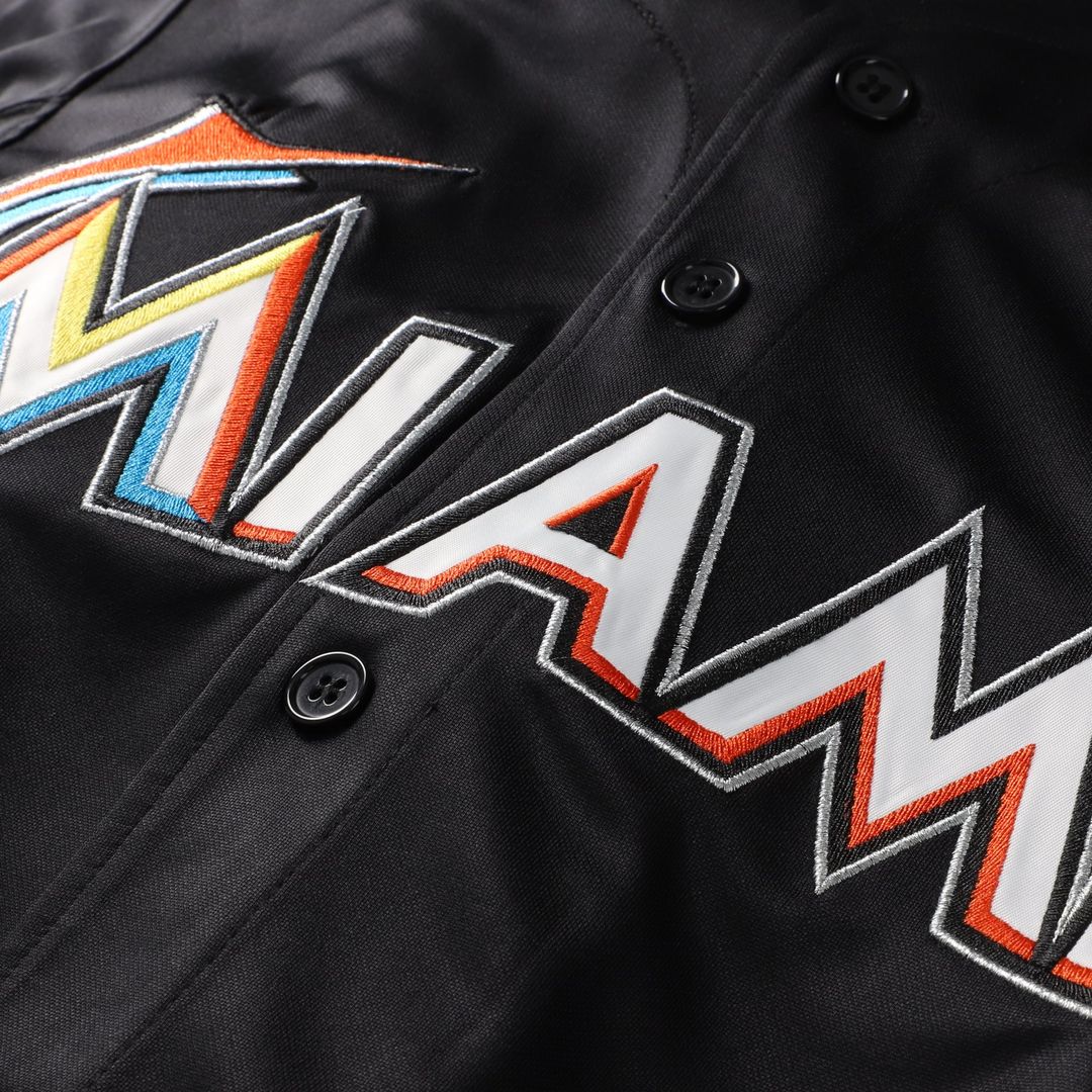 Miami Marlins Jose Fernandez Black Authentic Batting Practice Baseball Jersey | MLB Baseball Jersey