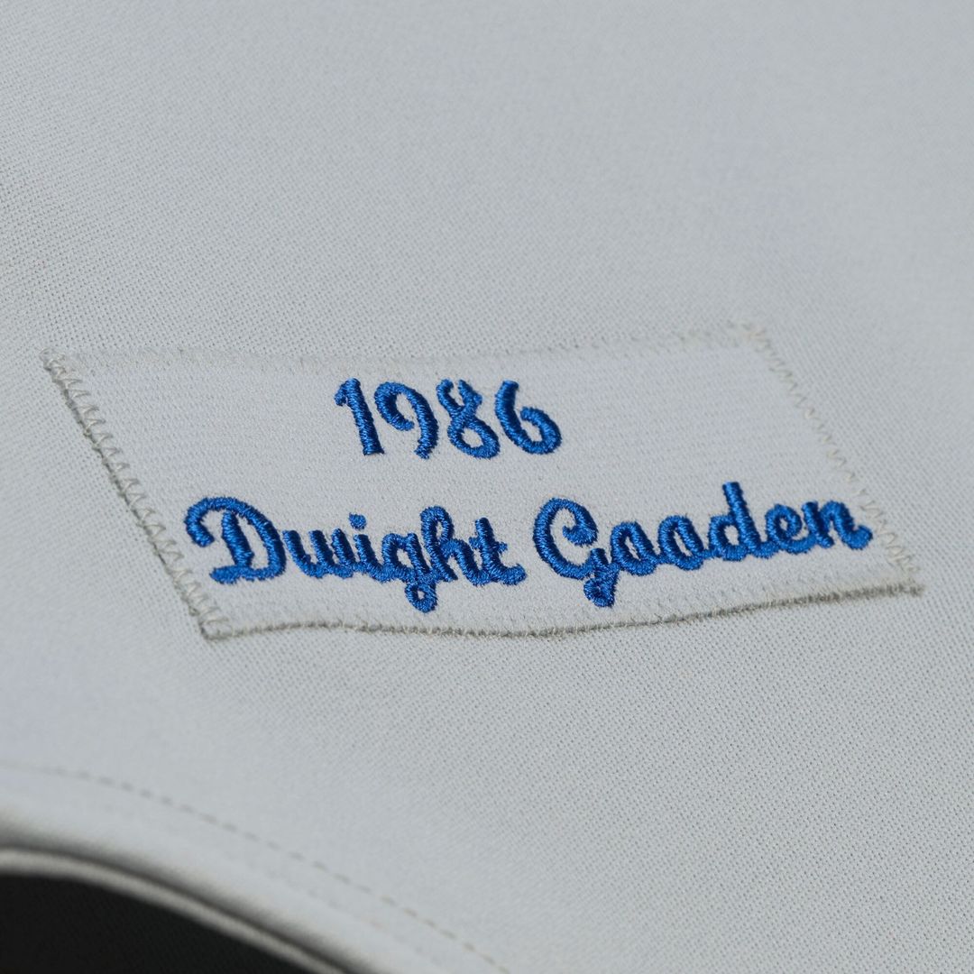 New York Mets Dwight Gooden White 1986 Authentic Baseball Jersey | MLB Baseball Jersey