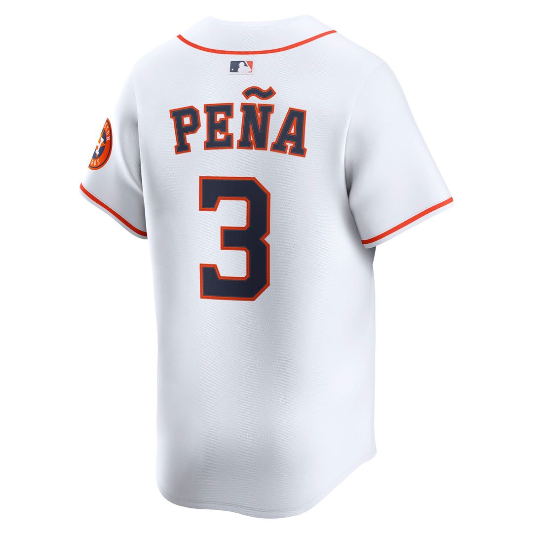 Houston Astros Jeremy Peña White Home Limited Baseball Jersey | MLB Baseball Jersey
