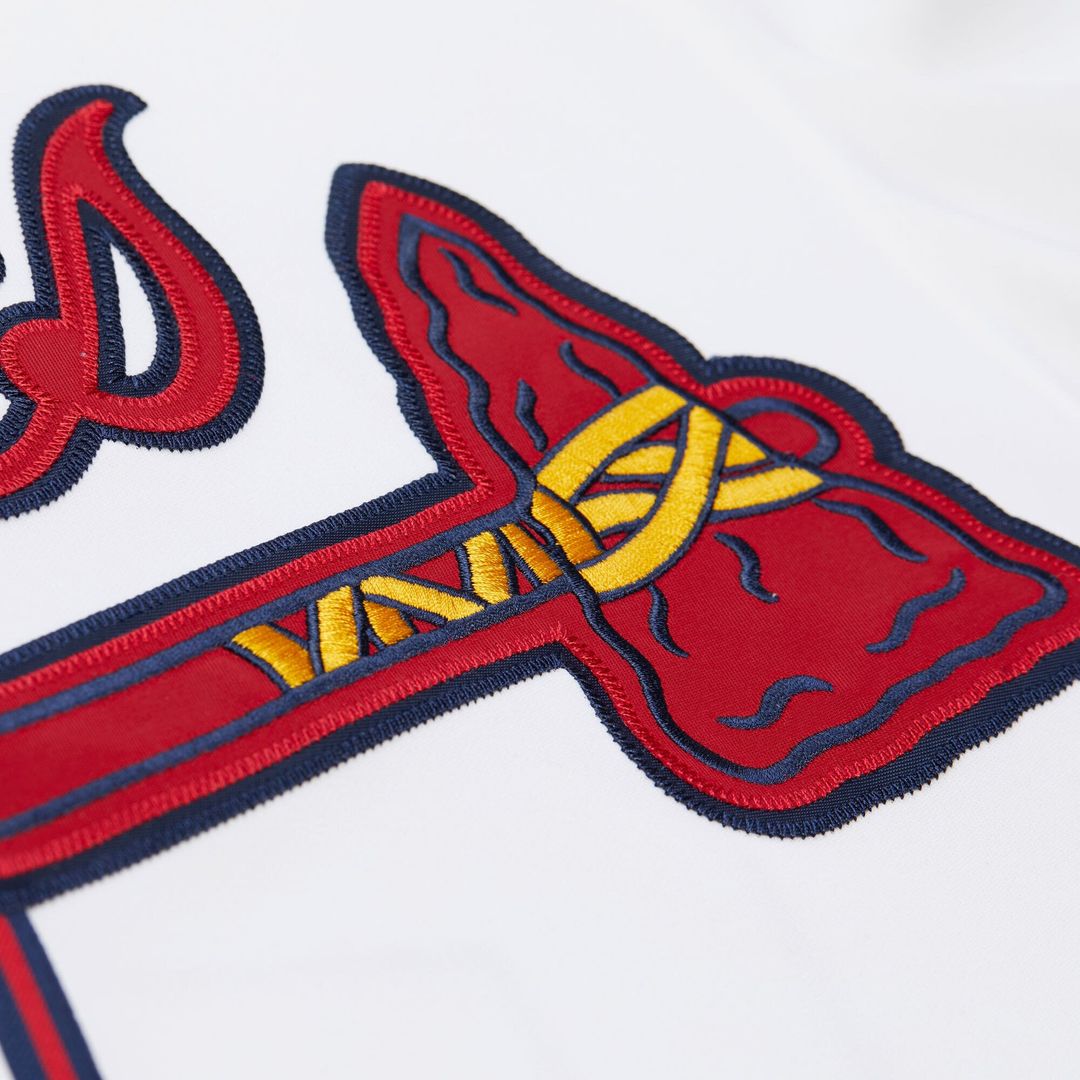 Atlanta Braves Deion Sanders White Cooperstown Collection 1992 Authentic Baseball Jersey | MLB Baseball Jersey