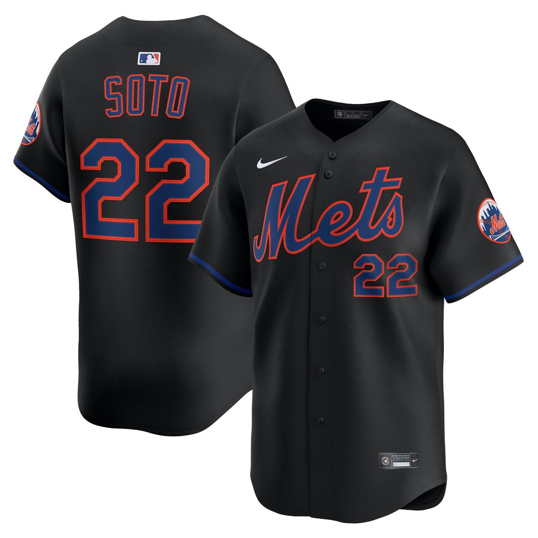 New York Mets Juan Soto Gray Road Limited Baseball Jersey | MLB Baseball Jersey