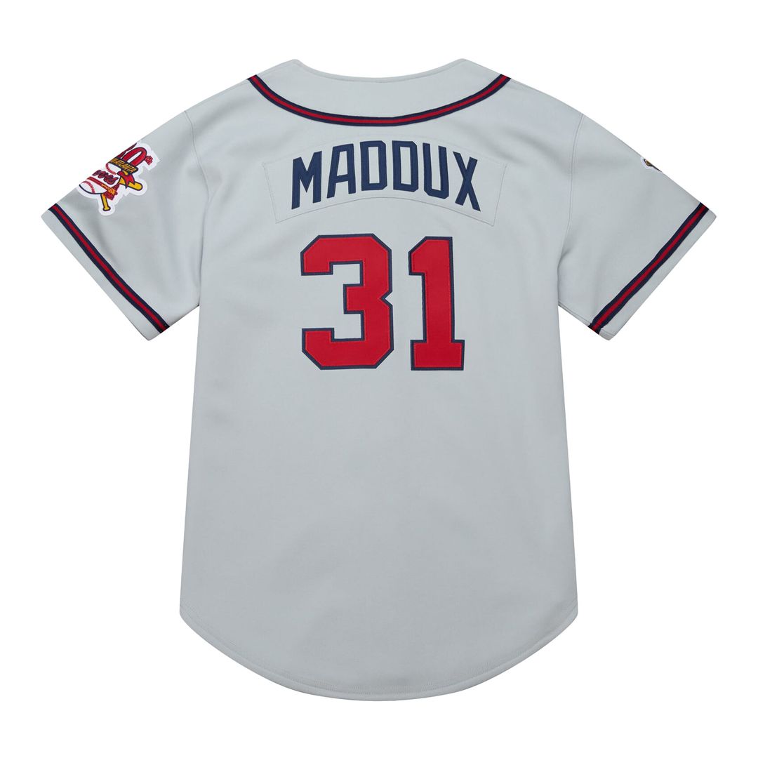 Atlanta Braves Greg Maddux Gray 1995 Throwback Authentic Baseball Jersey | MLB Baseball Jersey