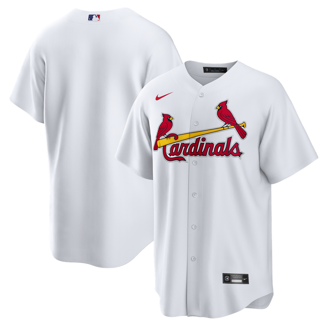 St. Louis Cardinals White Home Big & Tall Replica Baseball Jersey