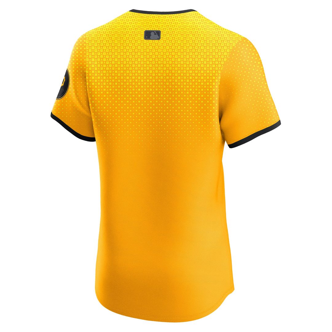 Pittsburgh Pirates Gold City Connect Elite Baseball Jersey | MLB Baseball Jersey