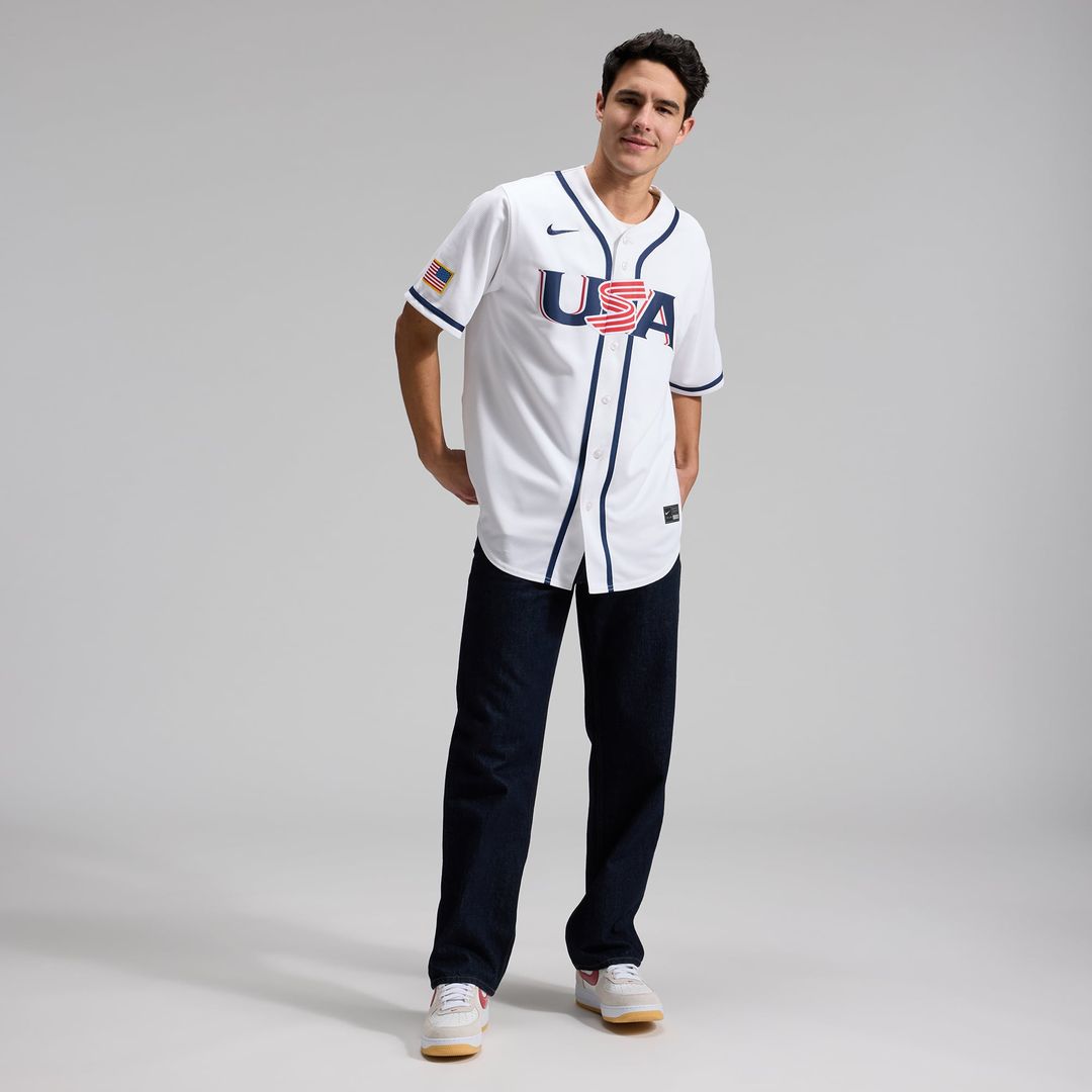 USA Baseball Aaron Judge White 2026 World Baseball Classic Home Stadium Baseball Jersey | MLB Baseball Jersey