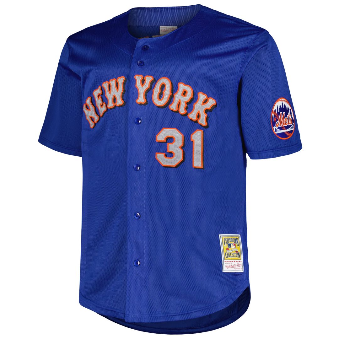New York Mets Mike Piazza Royal Big & Tall Cooperstown Mesh Batting Practice Baseball Jersey | MLB Baseball Jersey