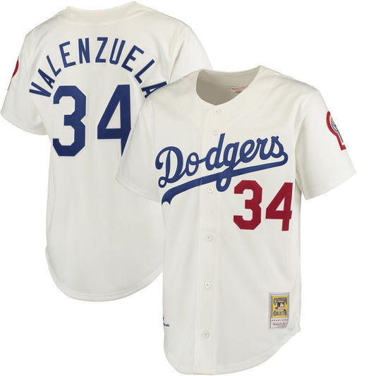 Los Angeles Dodgers Fernando Valenzuela Gray Authentic Baseball Jersey