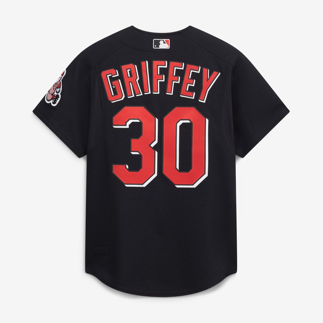 Cincinnati Reds Ken Griffey Jr. Black Cooperstown Collection Authentic Mesh Batting Practice Baseball Jersey | MLB Baseball Jersey