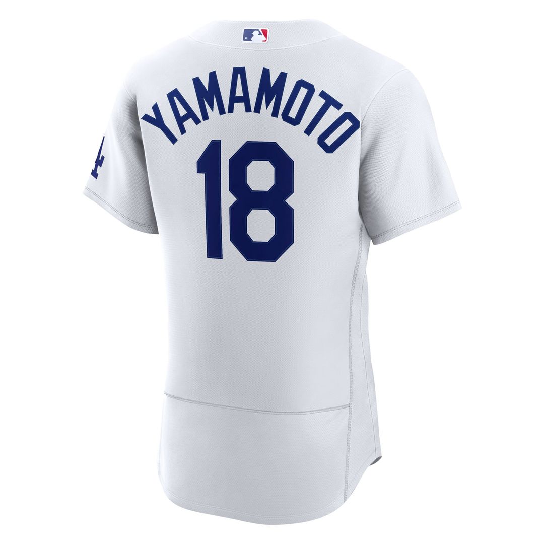 Los Angeles Dodgers Yoshinobu Yamamoto White Home Authentic Baseball Jersey | MLB Baseball Jersey