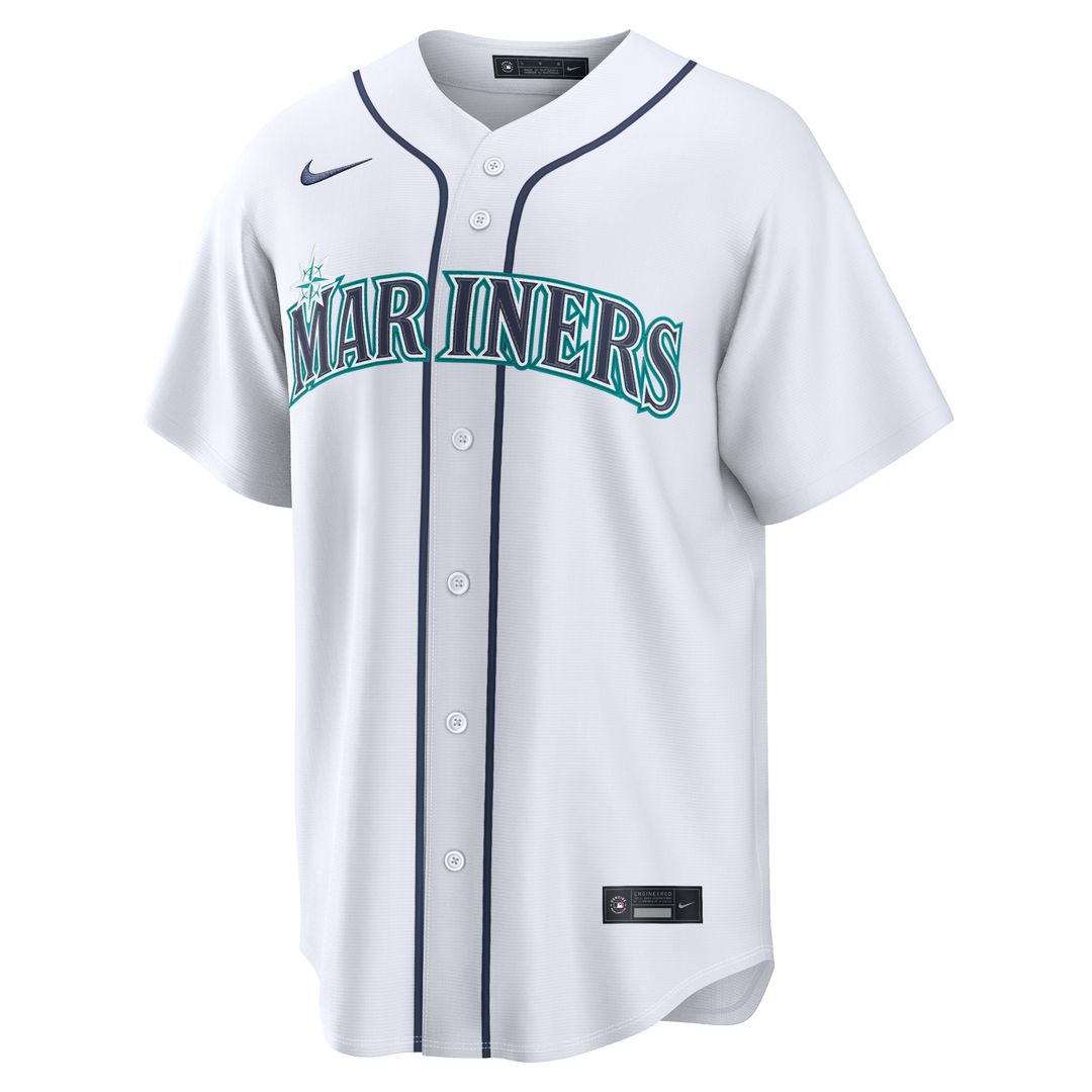 Seattle Mariners Luke Raley White Home Replica Baseball Jersey | MLB Baseball Jersey