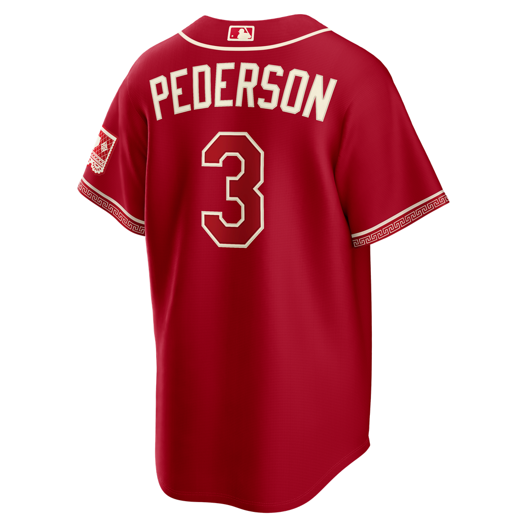 Texas Rangers Joc Pederson Red 2026 City Connect Stadium Baseball Jersey | MLB Baseball Jersey