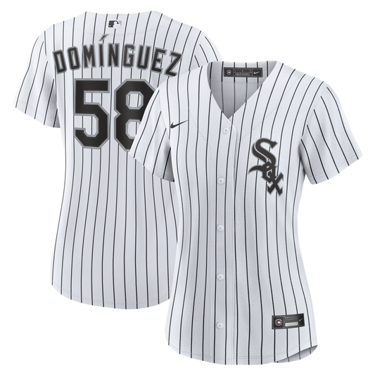 Chicago White Sox Seranthony Domínguez White Home Replica Baseball Jersey - Women's