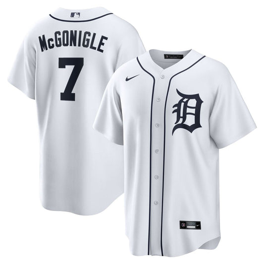 Detroit Tigers Kevin McGonigle White Home Replica Baseball Jersey