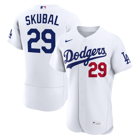 Los Angeles Dodgers Tarik Skubal White Home Authentic Baseball Jersey