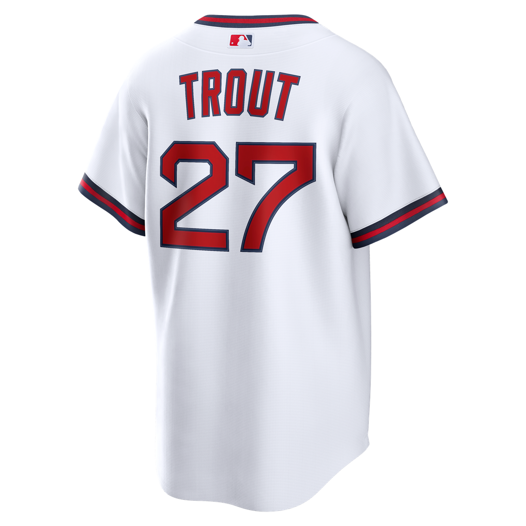 Los Angeles Angels Mike Trout White Alternate Replica Baseball Jersey | MLB Baseball Jersey