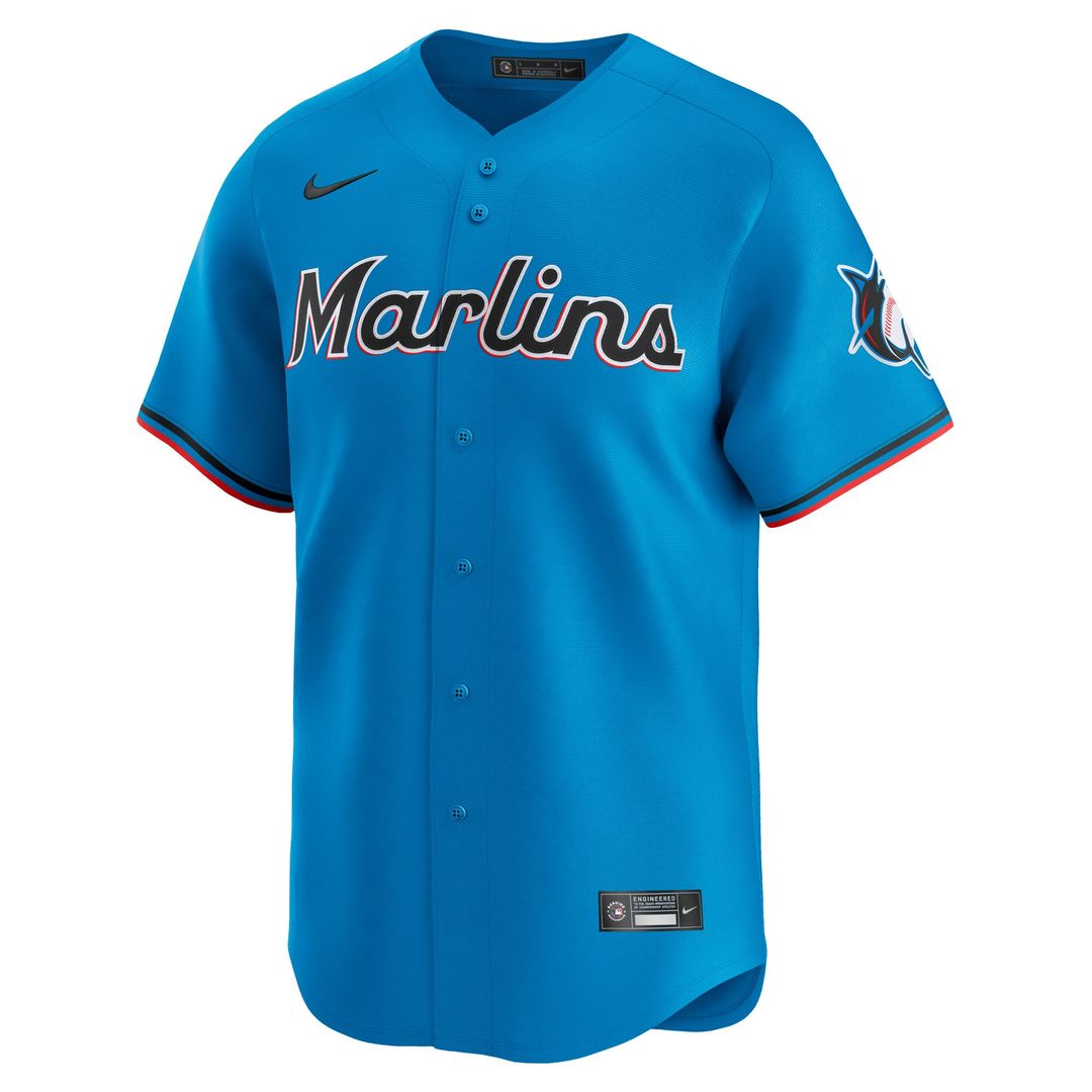 Miami Marlins Blue Limited Baseball Jersey | MLB Baseball Jersey