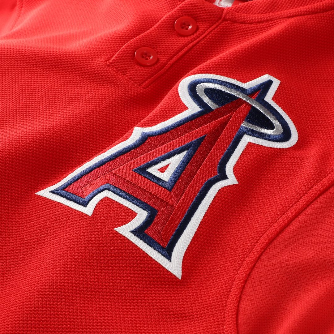 California Angels Vladimir Guerrero Red Authentic Batting Practice Baseball Jersey | MLB Baseball Jersey