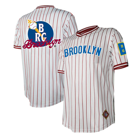 Brooklyn Royal Giants Stitches White V-Neck Baseball Jersey