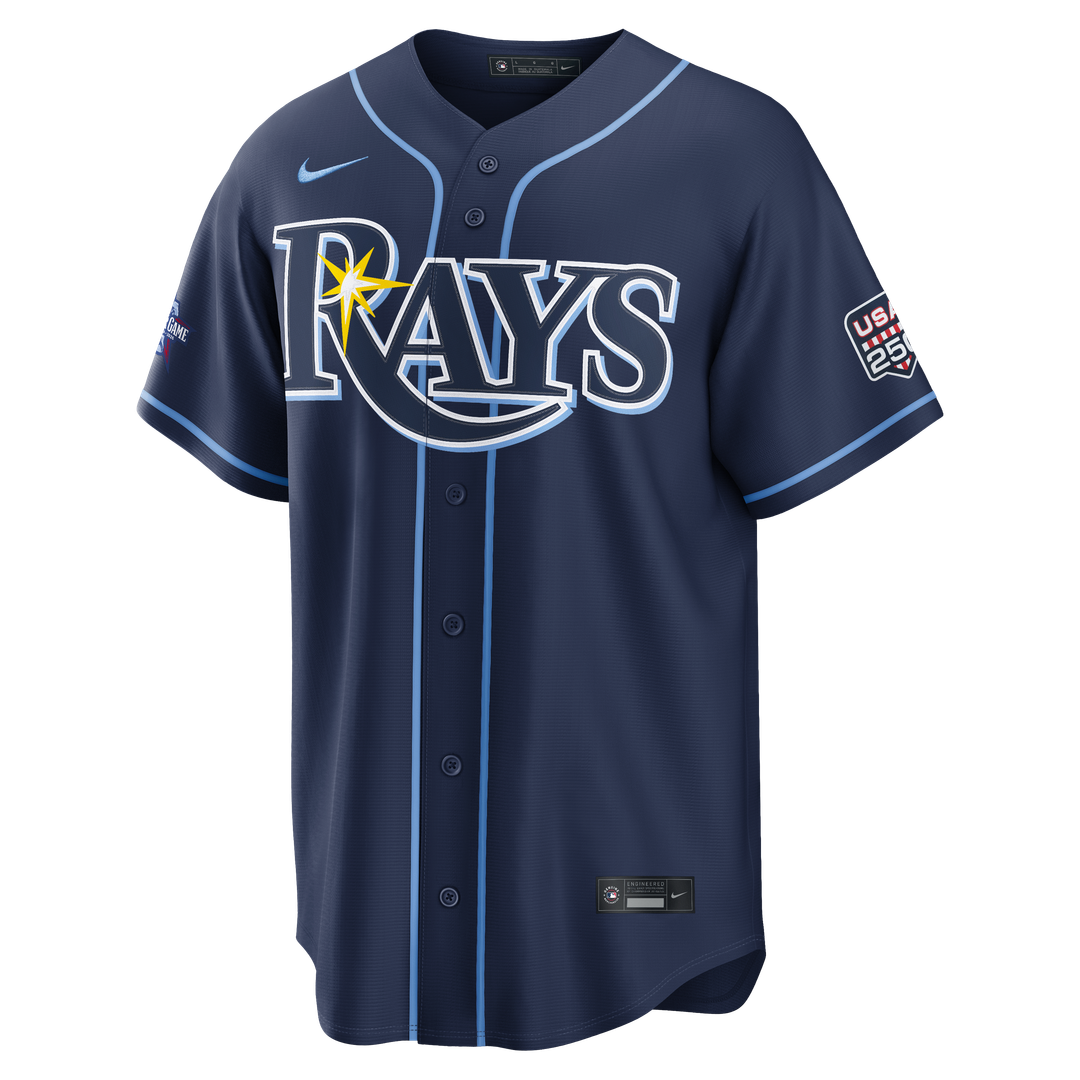 2026 All-Star Game Men's Tampa Bay Rays Junior Caminero Navy Replica Baseball Jersey | MLB Baseball Jersey