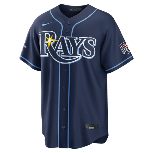 2026 All-Star Game Men's Tampa Bay Rays Junior Caminero Navy Replica Baseball Jersey | MLB Baseball Jersey