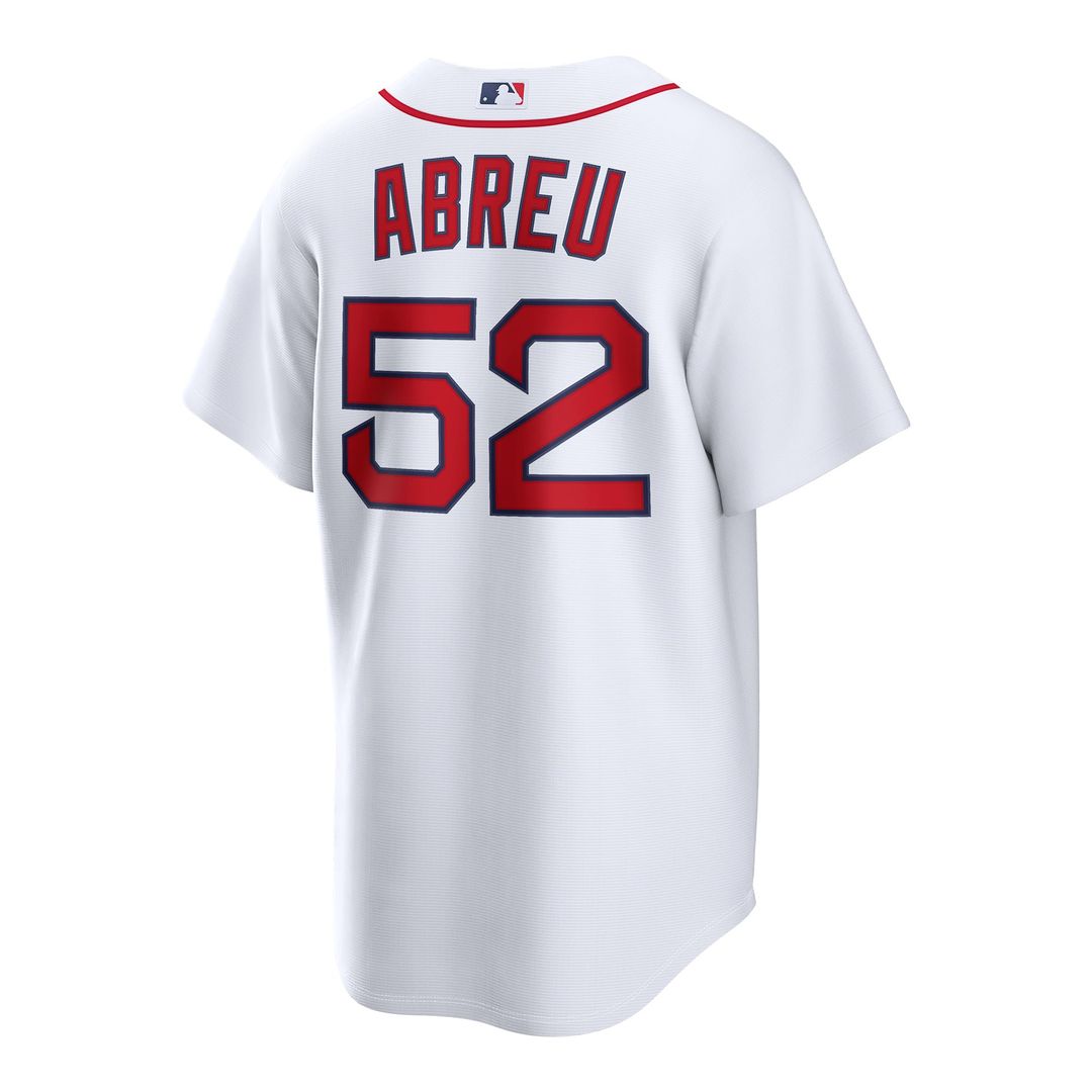 Boston Red Sox Wilyer Abreu White Home Replica Baseball Jersey | MLB Baseball Jersey