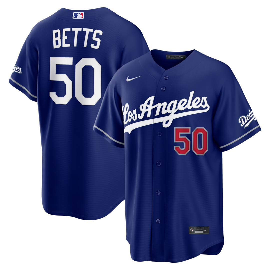 Los Angeles Dodgers Mookie Betts Royal Alternate Stadium Baseball Jersey