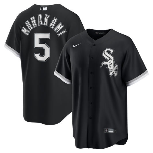 Chicago White Sox Munetaka Murakami Black Alternate Replica Baseball Jersey