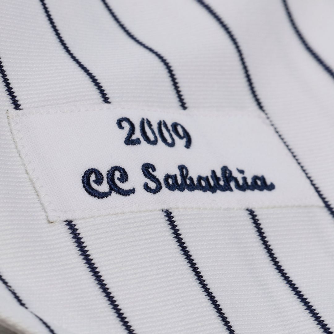 New York Yankees CC Sabathia White 2009 Cooperstown Collection Authentic Baseball Jersey | MLB Baseball Jersey