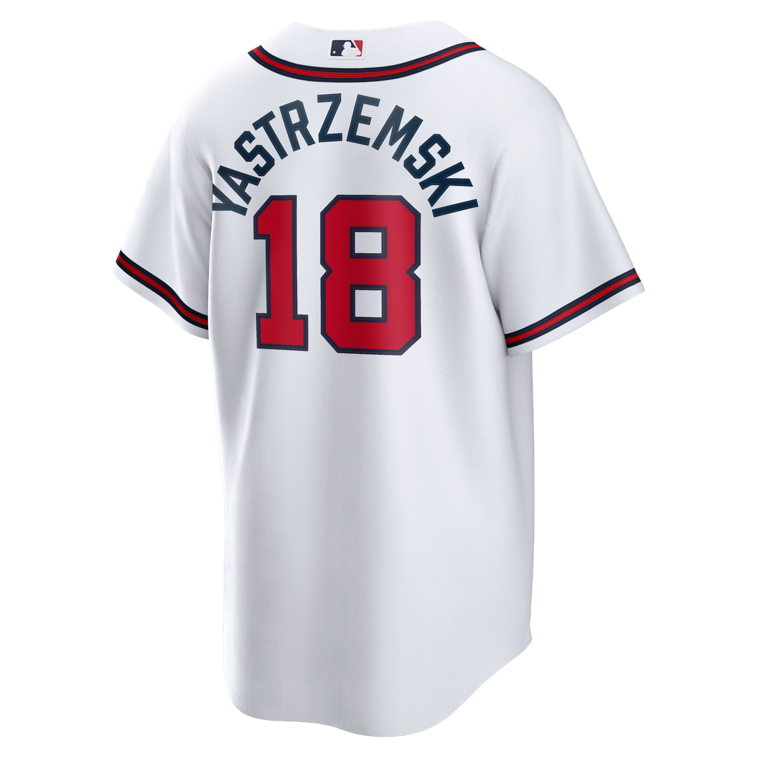 Atlanta Braves Mike Yastrzemski White Replica Baseball Jersey | MLB Baseball Jersey