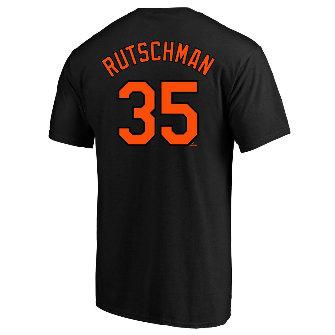 Baltimore Orioles Adley Rutschman Black Big & Tall Name & Number T-Shirt | MLB Baseball Jersey