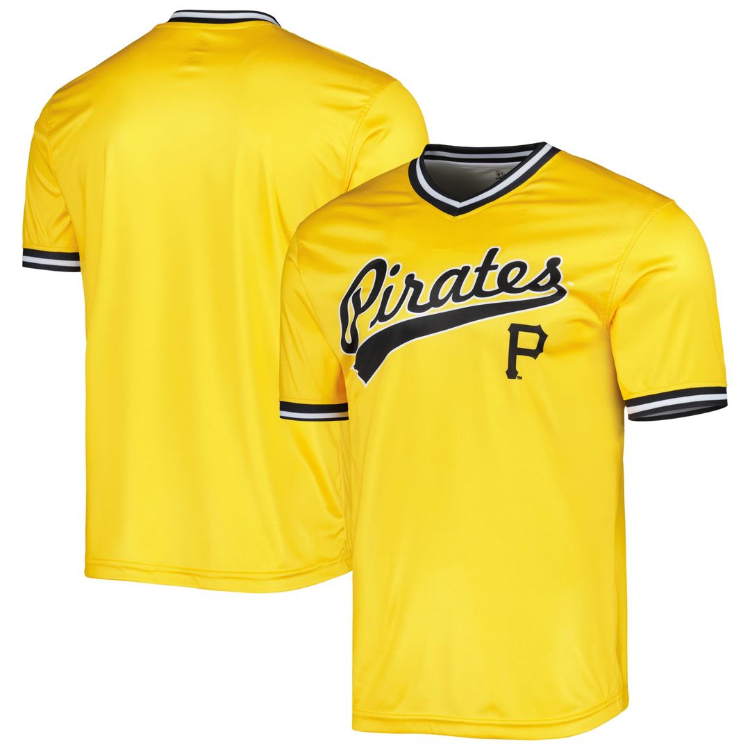Pittsburgh Pirates Stitches Gold Cooperstown Collection Team Baseball Jersey
