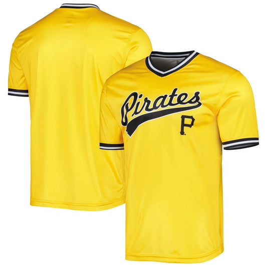 Pittsburgh Pirates Stitches Gold Cooperstown Collection Team Baseball Jersey