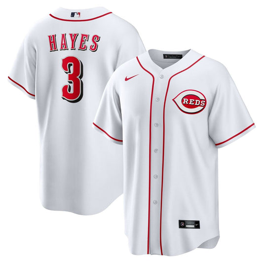 Cincinnati Reds Ke'Bryan Hayes White Home Replica Baseball Jersey